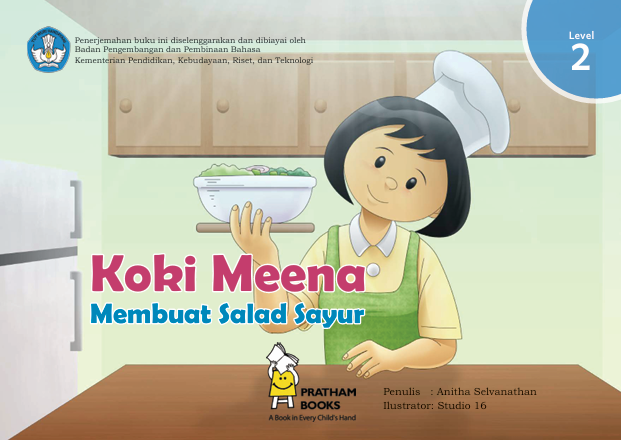 Koki Meena Membuat Salad Sayur