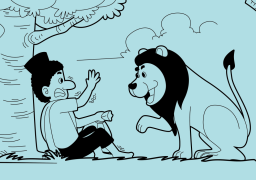 Abunawas dan Singa